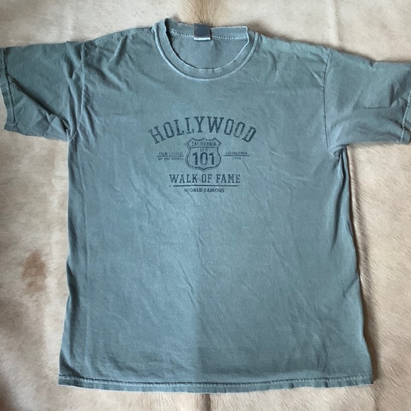 Gildan Other - VINTAGE HOLLYWOOD WALK OF FAME / CA HWY 101 / FILM CAPITAL 🎬 T-SHIRT VERY RARE